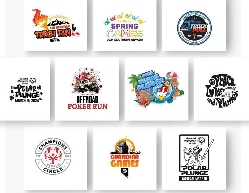 Special Olympics Nevada logos Canyon Creative completed